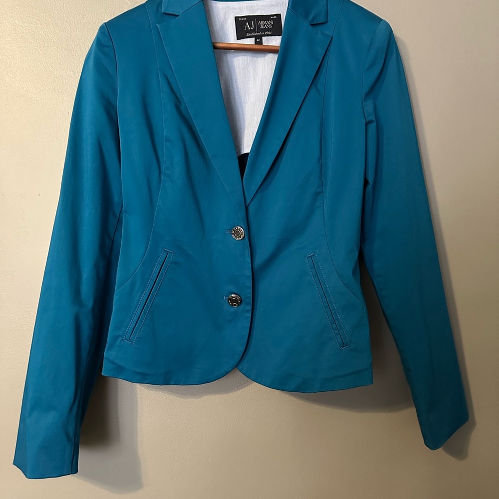 Armani Jeans Women's Teal Blazer